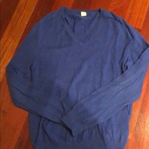 Boys cobalt blue vneck sweater blend